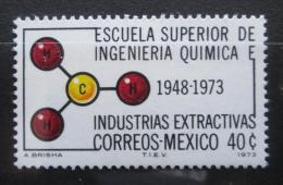 Poštová známka Mexiko 1973 Chemická VŠ Mi# 1407