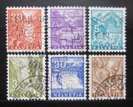 Poštové známky Švýcarsko 1934 Scenérie Mi# 270-72,274-76 Kat 18€