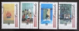Poštové známky Kanada 1991 Umenie, William Kurelek Mi# 1242-45