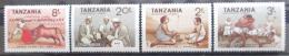 Poštové známky Tanzánia 1988 Tradièní hry Mi# 417-20