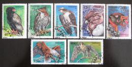 Poštové známky Tanzánia 1994 Dravci Mi# 1854-60 Kat 8€
