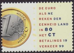 Poštová známka Holandsko 1999 Uvedení Eura Mi# 1704