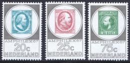 Poštové známky Holandsko 1967 Výstava Amphilex Mi# 880-82 Kat 10€
