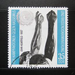 Poštová známka DDR 1971 Boj proti rasové diskriminaci Mi# 1702