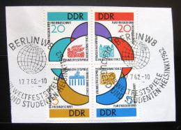 Poštové známky DDR 1962 Festival mládeže Mi# 901-04 Kat 40€