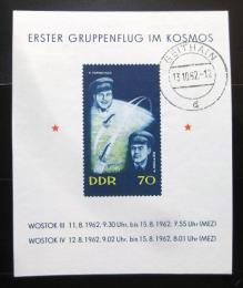 Poštová známka DDR 1962 První skupinový let Mi# Block 17
