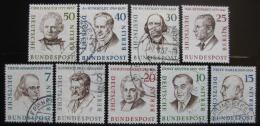 Poštové známky Západný Berlín 1957-59 Slavní muži Mi# 163-67,169-72