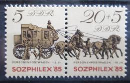 Poštové známky DDR 1985 Výstava SOZPHILEX Mi# 2965-66