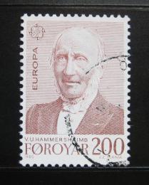 Poštová známka Faerské ostrovy 1980 V. U. Hammershaimb Mi# 54