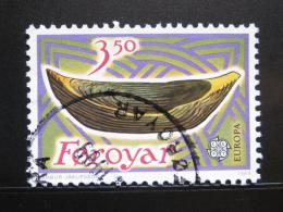Poštová známka Faerské ostrovy 1989 Døevìná loïka Mi# 184