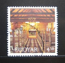 Poštová známka Faerské ostrovy 1997 Kostel Hvalevyk Mi# 327