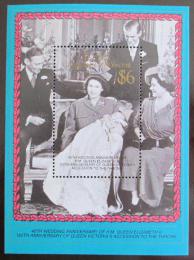 Poštová známka Svätý Vincent Gren. Bequia 1987 Krá¾ovská rodina Mi# Block 8