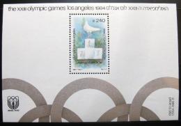 Poštová známka Izrael 1984 LOH Los Angeles Mi# Bl 26 Kat 6€ 