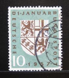Poštová známka Nemecko 1957 Znak Sárska Mi# 249