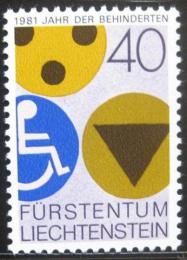 Poštová známka Lichtenštajnsko 1981 Medzinárodný rok postižených Mi# 774