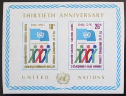 Poštovní známka OSN New York 1975 Výroèí OSN Mi# Block 6