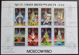Poštové známky KLDR 1979 LOH Moskva Mi# 1881-88