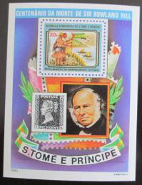 Poštová známka Svätý Tomáš 1980 Rowland Hill Mi# Block 44 Kat 14€