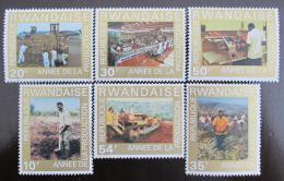 Poštové známky Rwanda 1975 Zemìdìlská produkce Mi# 760-65