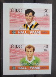 Poštové známky Írsko 2001 Hráèi Rugby Mi# 1366-67