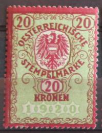 Poštová známka Rakúsko 1920 Revenue, fiskální danì