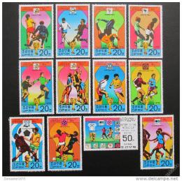Poštové známky KLDR 1978 MS ve futbale Mi# 1733-44 Kat 15€