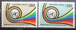 Poštové známky OSN Ženeva 1976 UNPA, 25. výroèie Mi# 60-61
