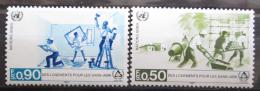 Poštové známky OSN Ženeva 1987 Rok bydlení Mi# 154-55