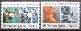 Poštové známky OSN Ženeva 1987 Boj proti drogám Mi# 156-57