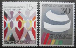 Poštové známky Cyprus 1989 Výroèí a události Mi# 720-21