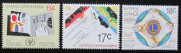 Poštové známky Cyprus 1990 Výroèí a události Mi# 745-47