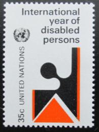 Poštová známka OSN New York 1981 Rok postižených Mi# 368