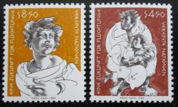 Poštové známky OSN Viedeò 1984 Budoucnost uprchlíkù Mi# 43-44