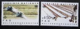 Poštové známky OSN Viedeò 1984 Svìtový den potravin Mi# 39-40