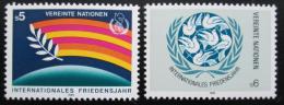 Poštové známky OSN Viedeò 1986 Medzinárodný rok míru Mi# 62-63