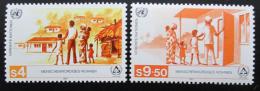 Poštové známky OSN Viedeò 1987 Bydlení pro bezdomovce Mi# 69-70