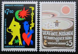 Poštové známky OSN Viedeò 1989 Viedeòská kanceláø Mi# 94-95