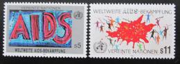 Poštové známky OSN Viedeò 1990 Boj proti AIDS Mi# 100-01