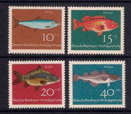 Poštové známky Nemecko 1964 Ryby Mi# 412-15