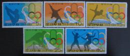 Poštové známky KLDR 1976 LOH Montreal Mi# 1517-21