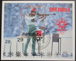 Poštová známka KLDR 1984 ZOH Sarajevo Mi# Blpck 174