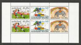 Poštové známky Holandsko 1976 Dìtské kresby Mi# Block 15