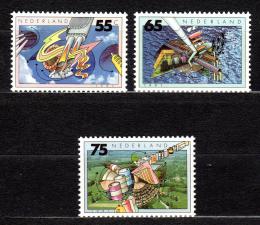 Poštové známky Holandsko 1991 Ochrana životného prostredia Mi# 1396-98