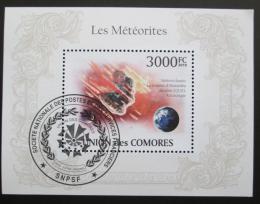 Poštová známka Komory 2009 Meteority Mi# Block 560 Kat 15€