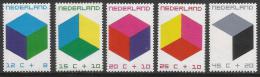Poštové známky Holandsko 1970 Barevné kostky Mi# 951-55 Kat 5.50€