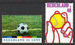 Poštové známky Holandsko 1974 Tenis a futbal Mi# 1030-31
