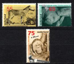 Poštové známky Holandsko 1988 Zvieratá v ZOO Mi# 1339-41