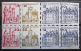 Poštové známky Nemecko 1977 Hrady a zámky, ze sešitku 
