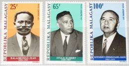 Poštové známky Madagaskar 1971 Osobnosti Mi# 639-41