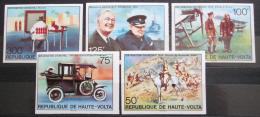 Poštové známky Horná Volta 1975 Winston Churchill neperf. Mi# 545-49 B